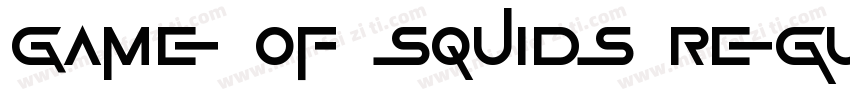 Game Of Squids Regular字体转换